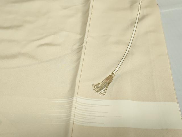 平和屋着物●豪華色留袖　駒刺繍　地紙重ね吉祥草花文　金彩　正絹　逸品　DABD9311ud