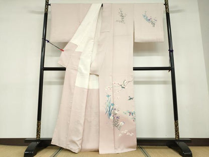 平和屋着物●訪問着　友禅　童子遊び　暈し染め　正絹　逸品　DABD9329ud