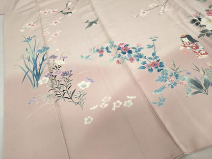 平和屋着物●訪問着　友禅　童子遊び　暈し染め　正絹　逸品　DABD9329ud