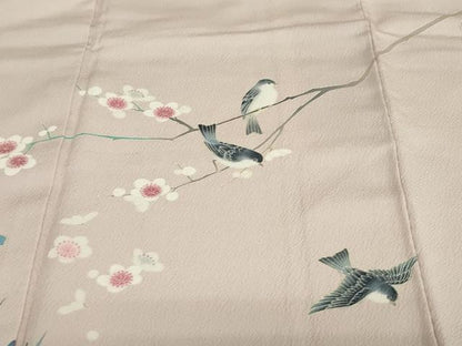 平和屋着物●訪問着　友禅　童子遊び　暈し染め　正絹　逸品　DABD9329ud