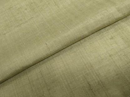 平和屋着物●結城紬　海松色　正絹　逸品　未使用　DABD9333ud