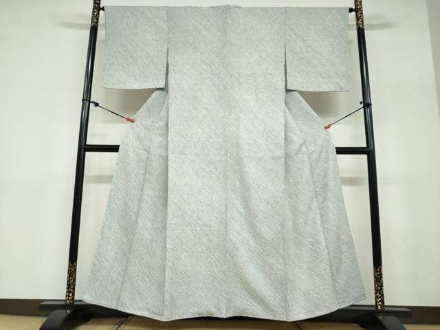 平和屋着物●大変加工の良い総絞り小紋　正絹　逸品　DABD9335ud 平和屋着物○大変加工の良い総絞り小紋 黒地 正絹 逸品 DAAW5333ud