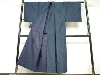 平和屋着物●男性　本場大島紬　アンサンブル　長羽織　抽象文様　正絹　逸品　未使用　DABD9336ud