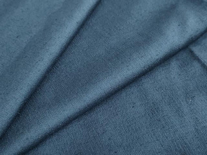 平和屋着物●男性　紬　アンサンブル　長羽織　青藍色　正絹　逸品　DABD9338ud