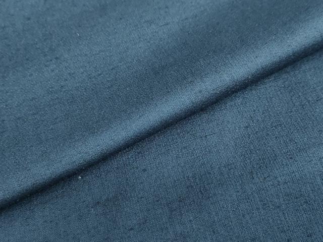 平和屋着物●男性　紬　アンサンブル　長羽織　青藍色　正絹　逸品　DABD9338ud