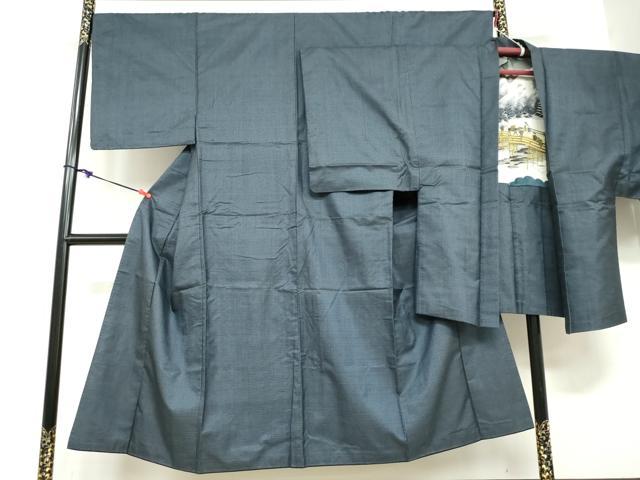 平和屋着物●男性　本場大島紬　アンサンブル　100亀甲　総詰め　正絹　逸品　DABD9339ud