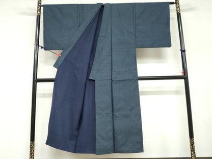 平和屋着物●男性　本場大島紬　アンサンブル　長羽織　100亀甲　総詰め　正絹　逸品　DABD9343ud