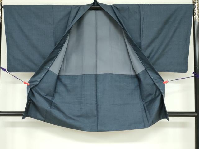 平和屋着物●男性　本場大島紬　アンサンブル　長羽織　100亀甲　総詰め　正絹　逸品　DABD9343ud