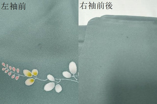 平和屋着物●訪問着　地紙花蝶文　金彩　ますいわ屋扱い　正絹　逸品　DABD9361ud