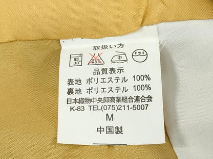 平和屋着物●小紋　手毬草花文　黒地　洗える着物　DABD9370ud