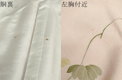 平和屋着物●京友禅工芸作家　小宮山彌一　訪問着　草花文　暈し染め　正絹　逸品　DABD9373ud