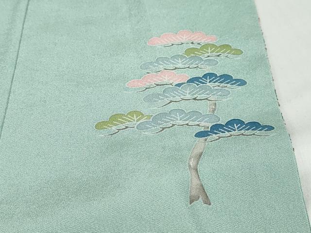 平和屋着物●中国三大刺繍　蘇州刺繍　訪問着　作家物　流水風景草花文　暈し染め　金糸　正絹　逸品　未使用　DABD9390ud