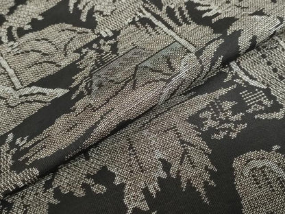 平和屋着物●本場大島紬　9マルキ　風景文　正絹　逸品　DABD9397ud