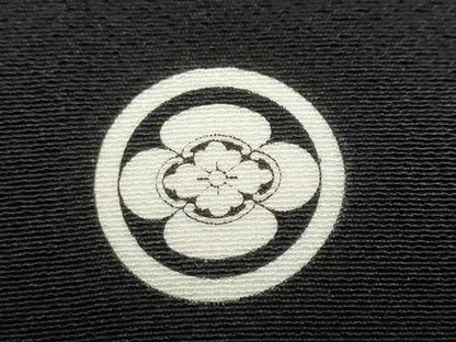 平和屋着物●金彩友禅　卓越技能者・名工・和田光正　黒留袖　立波花車文　金彩　正絹　逸品　DABD9406ud