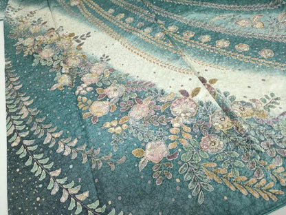 平和屋着物●訪問着　絞り　辻が花　暈し染め　正絹　逸品　DABD9410ud