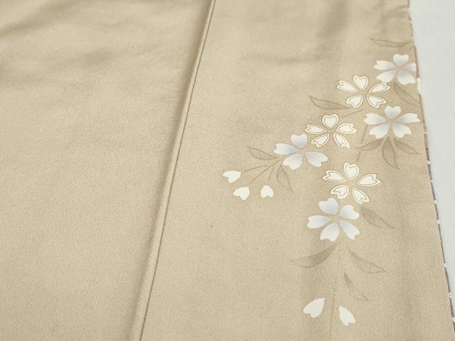 平和屋着物●訪問着　駒刺繍　絞り　流水吉祥草花文　金彩　正絹　逸品　DABD9412ud