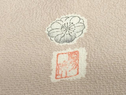 平和屋着物●訪問着　作家物　辻が花　暈し染め　正絹　逸品　DABD9413ud