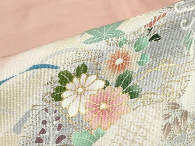 平和屋着物●訪問着　作家物　道長花車文　暈し染め　金彩　正絹　逸品　未使用　DABD9418ud 平和屋着物○訪問着 作家物 道長花車文 暈し染め 金彩 正絹