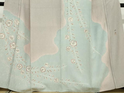 平和屋着物●訪問着　作家物　絞り　辻が花　正絹　逸品　DABD9422ud