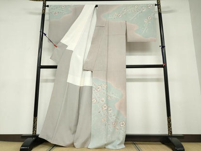 平和屋着物●訪問着　作家物　絞り　辻が花　正絹　逸品　DABD9422ud