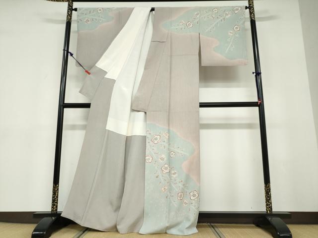 平和屋着物●訪問着　作家物　絞り　辻が花　正絹　逸品　DABD9422ud