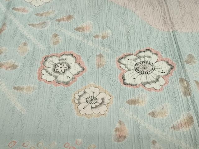 平和屋着物●訪問着　作家物　絞り　辻が花　正絹　逸品　DABD9422ud