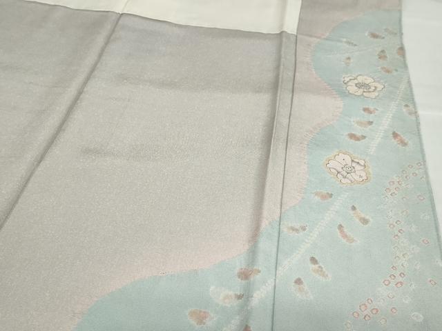 平和屋着物●訪問着　作家物　絞り　辻が花　正絹　逸品　DABD9422ud