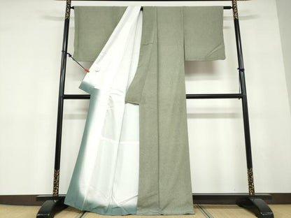 平和屋着物●洗える最高級着物　＜英＞はなぶさ謹製　江戸小紋　鮫小紋柄　さんび謹製　洗える着物　未使用　DABD9426ud