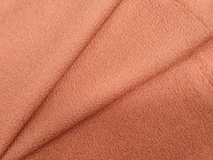 平和屋着物●振袖　色無地　曙色　洗える着物　DABD9428ud