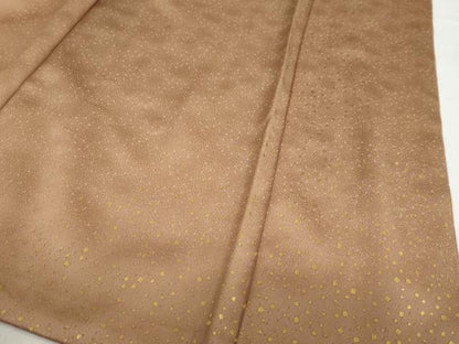 平和屋着物●人間国宝　福田喜三郎　訪問着　刺繍　草花小舟文　暈し染め　金彩　正絹　逸品　DABD9431ud