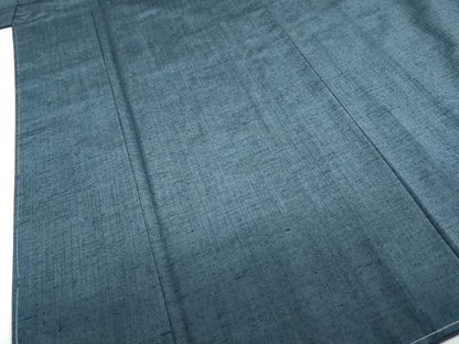 平和屋着物●男性　紬　褐返色　キングサイズ　正絹　逸品　未使用　DABD9439ud