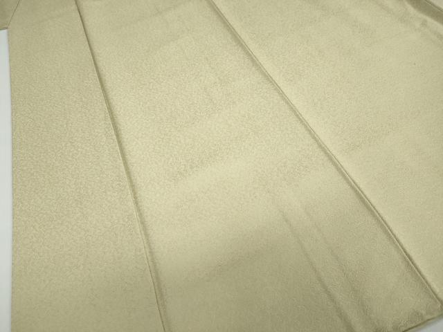 平和屋着物●上質な色無地　泥染　唐草地紋　木蘭色　正絹　逸品　DABD9442ud