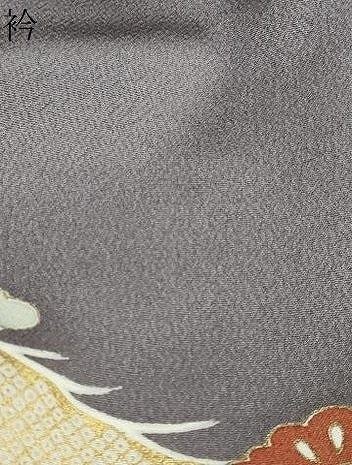 平和屋着物●訪問着　流水梅松文　金彩　正絹　逸品　DABD9443ud