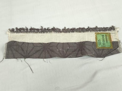 平和屋着物●結城紬　80亀甲　麻の葉文様　反端付き　正絹　逸品　DABD9447ud