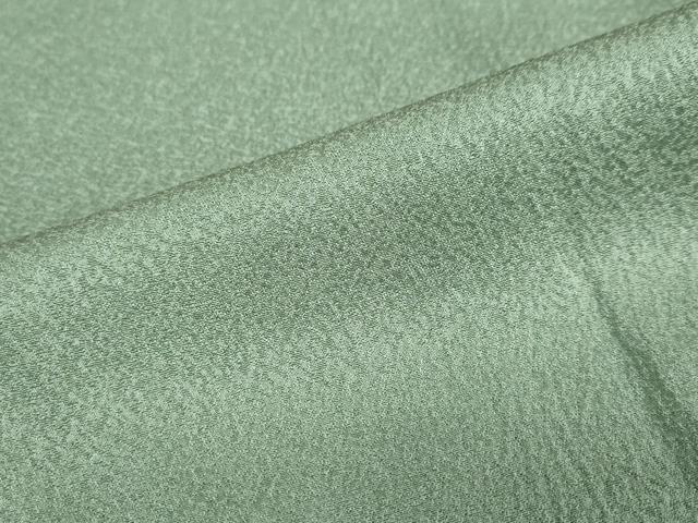 平和屋着物●上質な色無地　紋意匠　若葉色　正絹　逸品　DABD9454ud