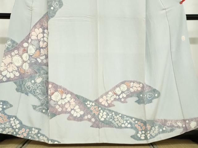 平和屋着物●訪問着　作家物　辻が花　正絹　逸品　DABD9457ud 平和屋着物○訪問着 作家物 辻が花 正絹 逸品 DABD9457ud