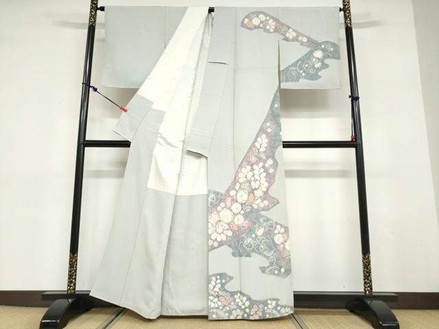 平和屋着物●訪問着　作家物　辻が花　正絹　逸品　DABD9457ud
