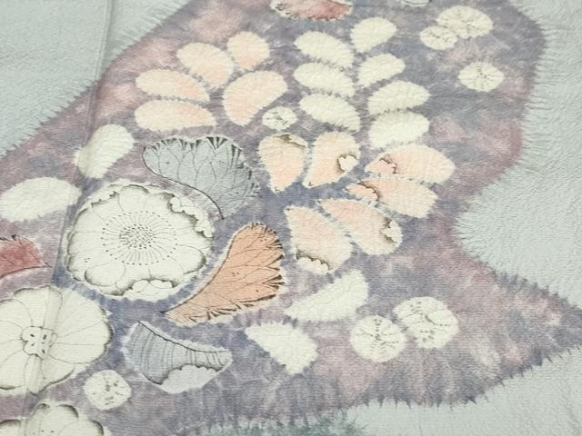 平和屋着物●訪問着　作家物　辻が花　正絹　逸品　DABD9457ud 平和屋着物○訪問着 作家物 辻が花 正絹 逸品 DABD9457ud