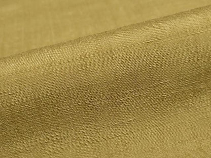 平和屋着物●結城紬　色無地　芥子色　正絹　逸品　未使用　DABD9465ud