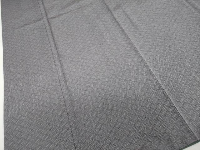 平和屋着物●伝統工芸師　服部光擴　江戸小紋　変わり格子文　正絹　逸品　DABD9466ud