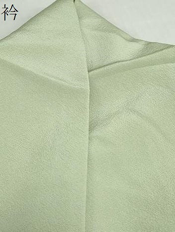 平和屋着物●上質な色無地　若菜色　正絹　逸品　DABD9468ud