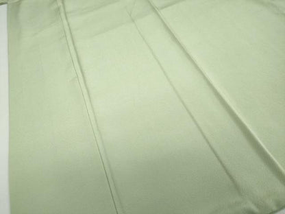 平和屋着物●上質な色無地　若菜色　正絹　逸品　DABD9468ud