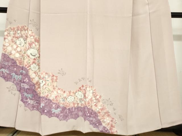平和屋着物●訪問着　絞り　辻が花　正絹　逸品　DABD9471ud