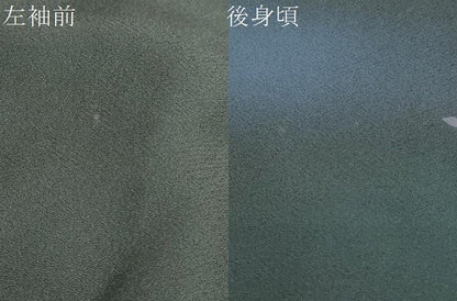 平和屋着物●訪問着　人物文　隈取　黒地　金彩　正絹　逸品　DABD9480ud