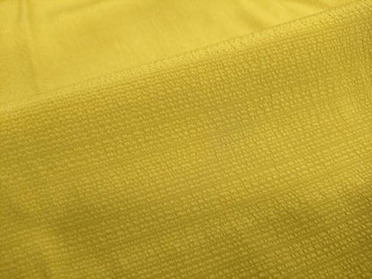 平和屋着物●長襦袢　無双仕立て　霞地紋　芥子色　半衿刺繍　正絹　逸品　DABD9485ud