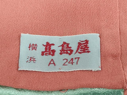 平和屋着物●訪問着　駒刺繍　流水鴛鴦草花文　金彩　高島屋扱い　正絹　逸品　DABD9491ud
