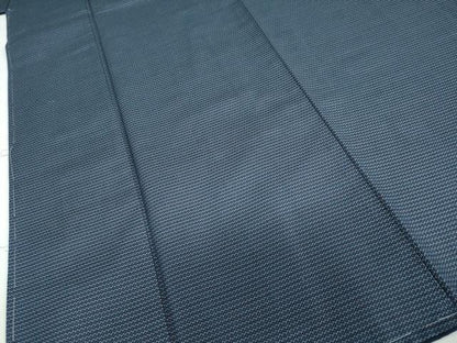 平和屋着物●男性　紬　アンサンブル　長羽織　100亀甲　総詰め　正絹　逸品　未使用　DABD9496ud