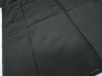 平和屋着物●男性　黒紋付　羽織セット　羽裏：松　鷹　正絹　逸品　DABD9497ud