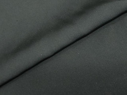 平和屋着物●男性　黒紋付　羽織セット　羽裏：松　鷹　正絹　逸品　DABD9497ud