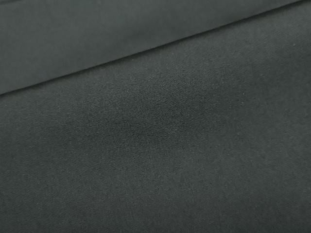 平和屋着物●男性　黒紋付　羽織セット　羽裏：松　鷹　正絹　逸品　DABD9497ud
